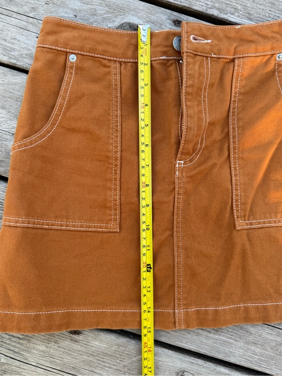 BDG Dresses & Skirts - BDG Rust Orange Skirt with Contrast Topstitching